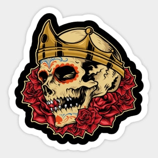 crown skull Sticker